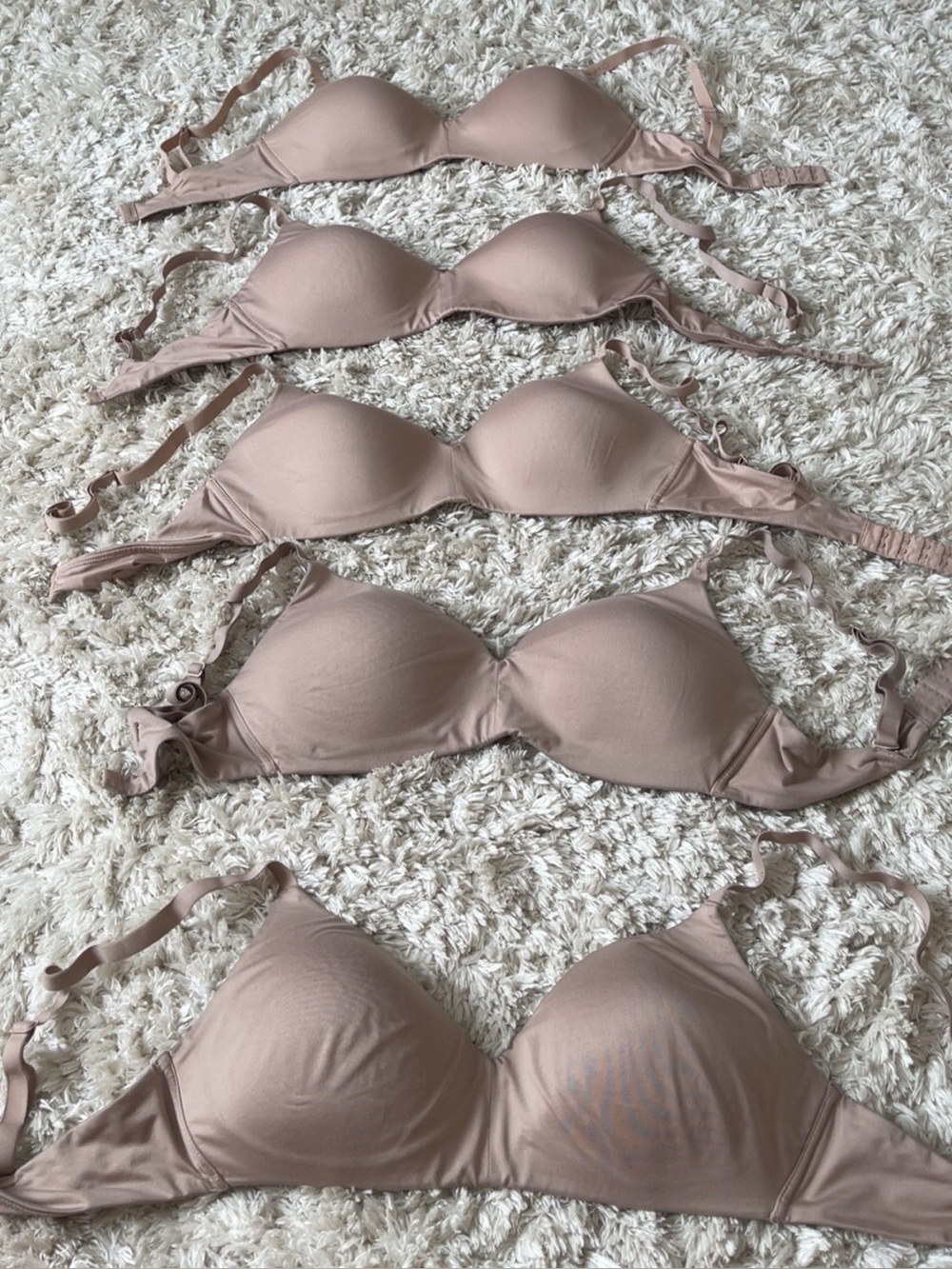 Calvin Klein Light Nude Wireless T-Shirt Bra 5 pack